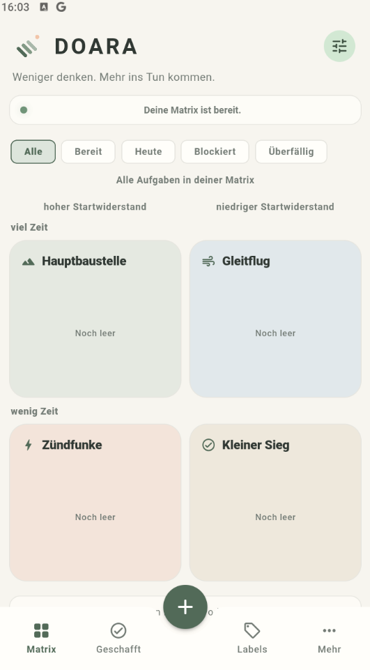 DOARA Matrix in der warmen Farbvariante